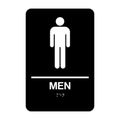 Men Washroom Rectangle Braille Sign