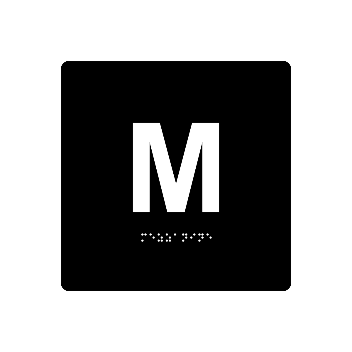 Main Floor/Mezzanine/M Floor Braille Sign